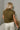 Charlie Dark Olive High Neck Top- close up back view
