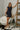 Freya Navy Pleated Flare Mini Dress- full body view