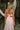 Elliana Baby Pink Eyelet Midi Dress- close up back view