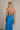 Andrea Blue Satin Floral Midi Dress- close up back view