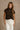 Charlie Dark Brown High Neck Top - top front view