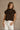 Charlie Dark Brown High Neck Top - top view