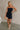 Blake Navy Strapless Flare Mini Dress- full body view