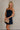 Blake Navy Strapless Flare Mini Dress- frontal side view