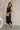 Ariella Navy Sleeveless Midi Dress- full side body view