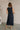 Ariella Navy Sleeveless Midi Dress- back view