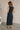 Ariella Navy Sleeveless Midi Dress- full back view