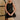 Vera Black Cropped Sleeveless Tank- front view