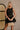 Vera Black Cropped Sleeveless Tank- front view