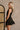 Vera Black Cropped Sleeveless Tank- side view