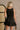 Vera Black Mini Flare Skirt- close up back view