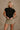 Charlie Black High Neck Top- top view