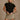 Charlie Black High Neck Top- top view
