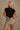 Charlie Black High Neck Top- top view