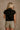 Charlie Black High Neck Top- back view