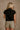 Charlie Black High Neck Top- back view