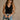 Blair Black Crinkle V-Neckline Tank- front view