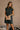 Brynn Dark Green Mini Dress- front top view