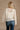 Elisa Cream Button-Up Knit Cardigan- close up back view