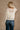 Elisa Cream Button-Up Knit Cardigan- back view
