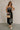 Destiny Black & White Floral Midi Dress- full body front view