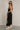 Destiny Black & White Floral Midi Dress- full side view