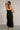 Destiny Black & White Floral Midi Dress- back view