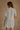 Amber White & Black Stripe Flare Mini Dress- back view
