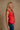 Annabelle Red Orange Tie-Front Tank Top -side view