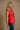 Annabelle Red Orange Tie-Front Tank Top -side view