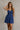Nora Blue Eyelet Halter Mini Dress - front 