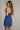 Nora Blue Eyelet Halter Mini Dress - side view