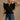 Josephine Black Peplum Ruffle Top - front view