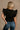 Josephine Black Peplum Ruffle Top - back