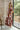 Madeline Burgundy Floral Midi Dress - full body side view