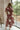 Madeline Burgundy Floral Midi Dress - full body back view