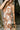 Janine Brown & Cream Floral Midi Wrap Dress - frontal side view