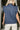 Eleanor Dark Wash Denim Ruffle Vest - back view