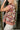 Julia Burgundy Floral Short Sleeve Top - side view 