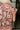 Julia Burgundy Floral Short Sleeve Top - close up back view