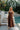 Rue Brown Scalloped Strapless Midi Dress - full body