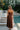 Rue Brown Scalloped Strapless Midi Dress - full back view