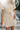 Delaney Cream Belted Puff Sleeve Mini Dress - close up