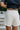 Annie White Scarf Belt Shorts - back view