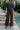 Bianca Cheetah Denim Wide Leg Pants - lower front view