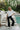 Kinsley Black Bubble Flare Pants - full body front view
