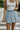 Lia Light Wash Denim Skort -front view