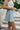 Lia Light Wash Denim Skort - side view