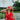 Talia Red Tropical Tie Front Top - front view
