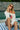 Caroline American Flag Off White Sweater - sitting view